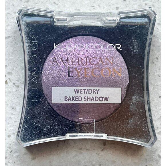 Kleancolor American Eyecon 2 Wet/Dry Baked eyeshadows Plum & Glitter Amethyst - Picture 3 of 4